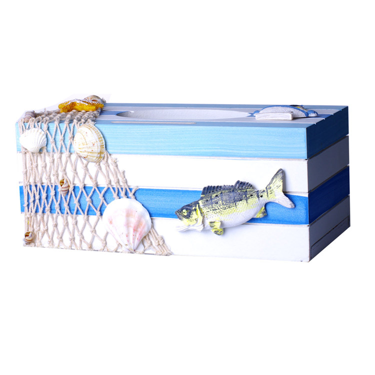 地中海风格纸巾盒（鱼）