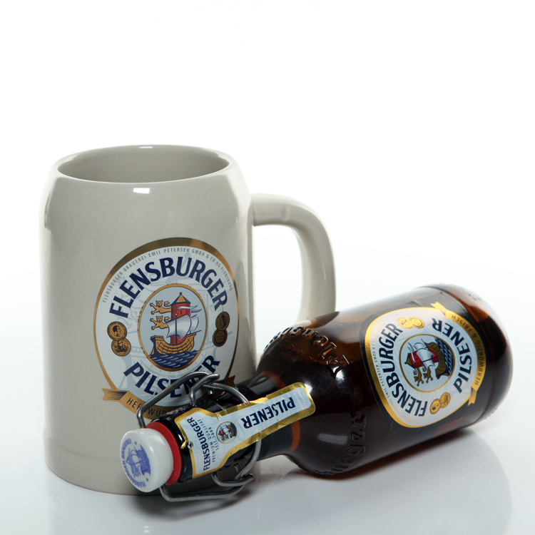 125周年版陶瓷啤酒杯0.5L(干啤酒标)