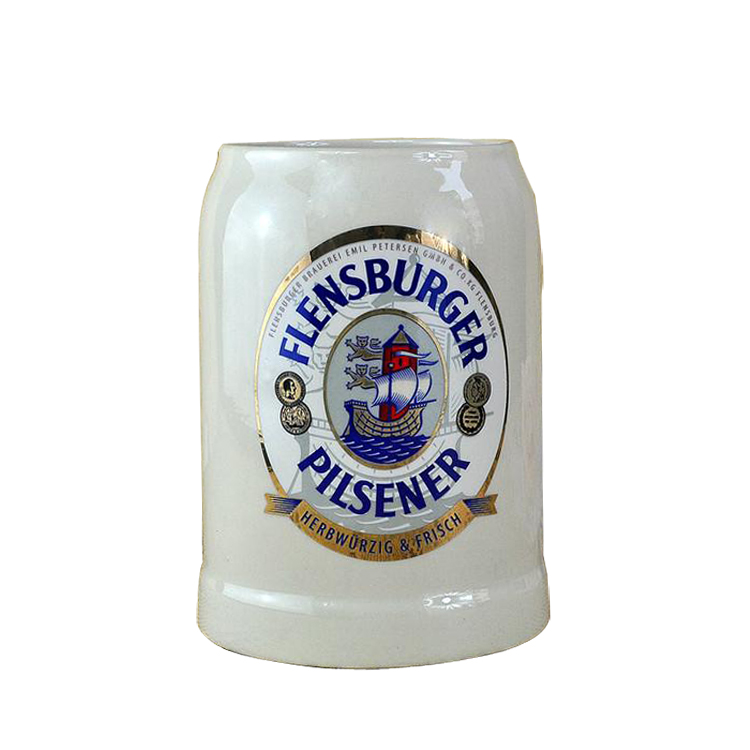 国产陶瓷啤酒杯0.5L