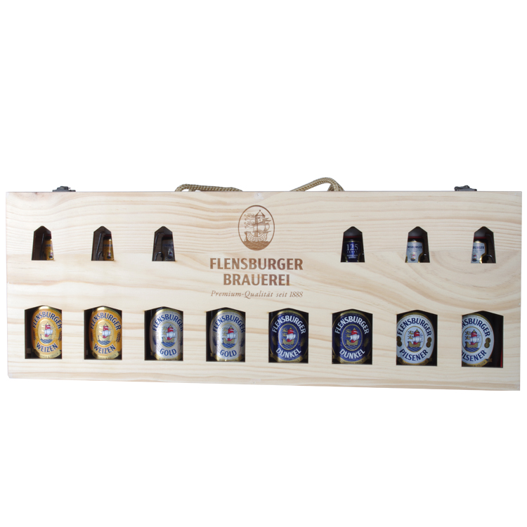 德国进口啤酒八瓶木礼盒套装