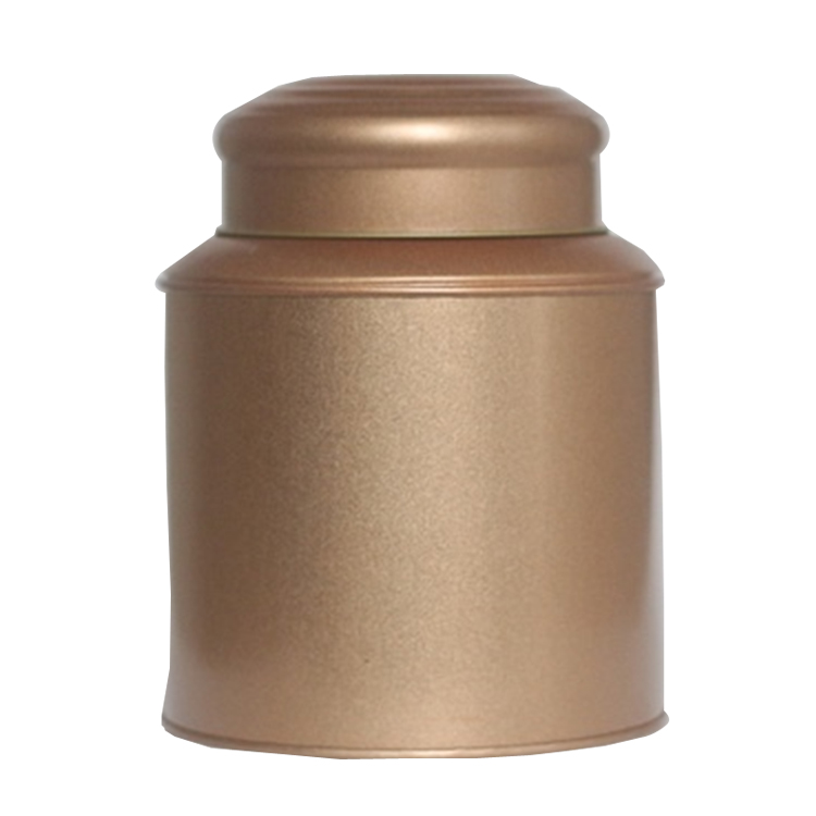 马口铁茶罐：金色中号（120mm*160mm）			