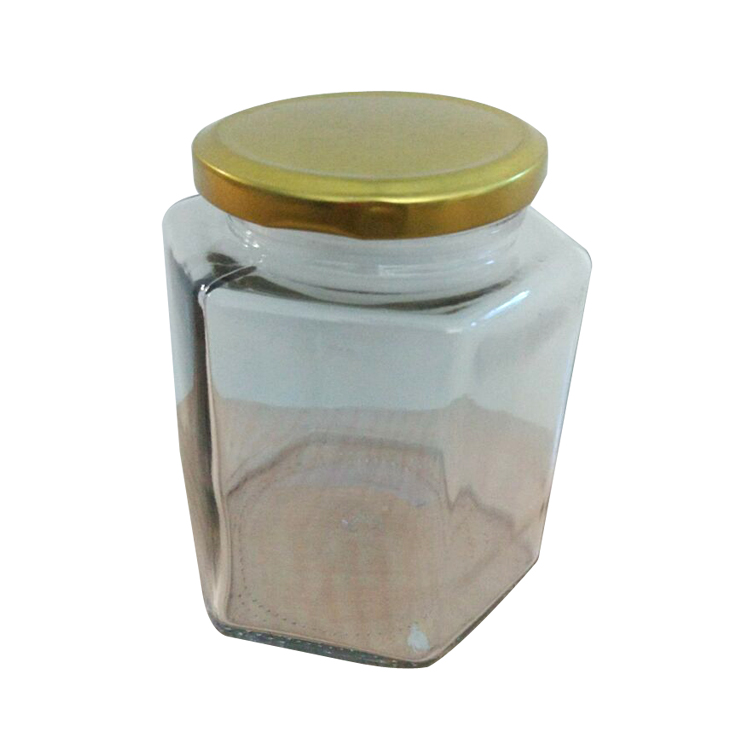 六棱蜂蜜玻璃瓶100ml（150g）+热缩膜