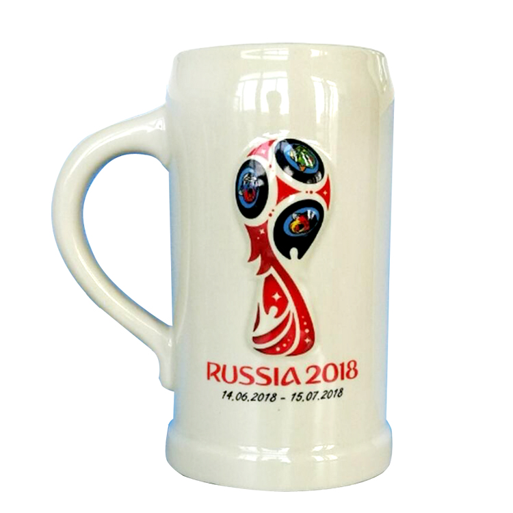 18年世界杯纪念版陶瓷杯1L			