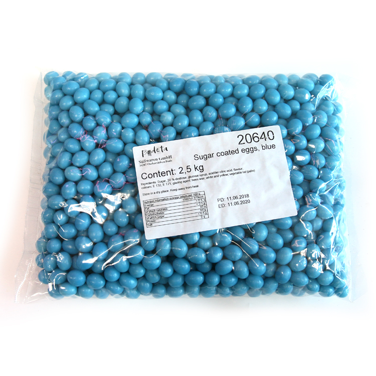 芽嘧 彩蛋形糖果（蓝色）2.5kg箱装