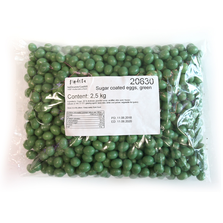 芽嘧 彩蛋形糖果（绿色）2.5kg箱装